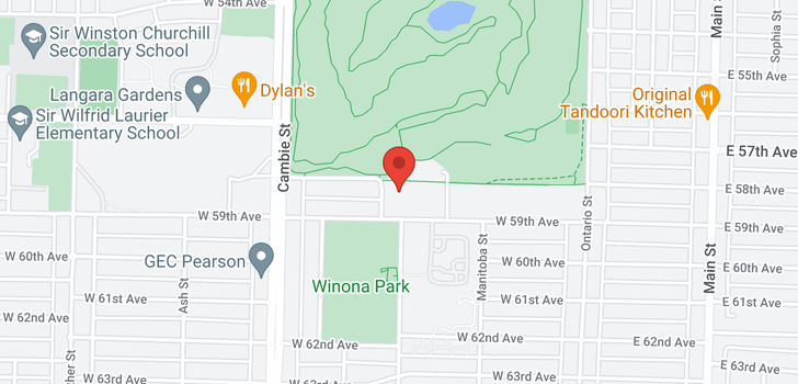map of 102 375 W 59TH AVENUE